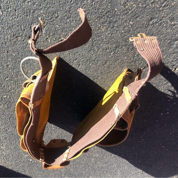 Action Leathercraft 1527 Heavy Duty Leather Tool Belt Carpenter Roofer - Picture 3 of 12